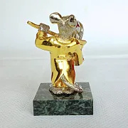 Статуэтка из бронзы «Крыса-фокусник» в подарок — фотография 2