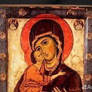 Икона деревянная «Богоматерь Умиление (Белозерская — оригинальный подарок — фотография 3