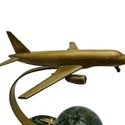 Бронзовая композиция «Самолет гражданской авиации» в подарок — фотография 3