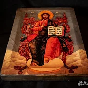 Икона "Христос Вседежитель на Престоле" — красивый подарок — фотография 4