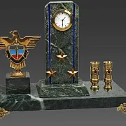 Часы «Погон» с гербом Спецсвязи — оригинальный подарок — фотография 2