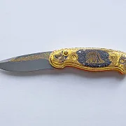 Складной дамасский нож «Тигр» — красивый подарок — фотография 7