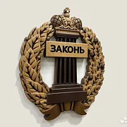 На память: Резной герб адвокатуры из бука — фотография 2
