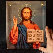 Икона "Христос Вседержитель" с ковчегом — красивый подарок — фотография 1