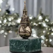Подарочная композиция «Московский Кремль» на змеевике — фотография 1